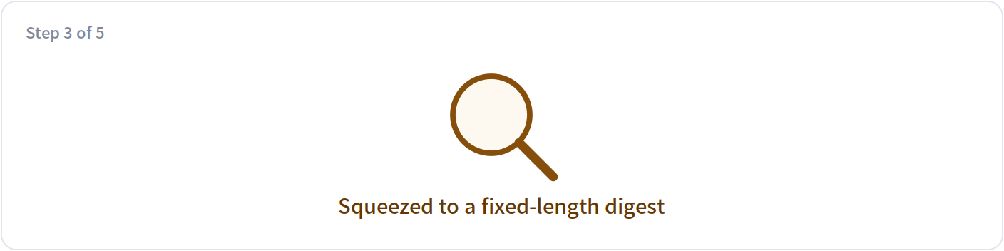 Squeeze to a fixed length